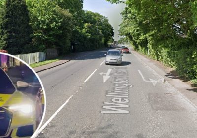 Officers are urging people to avoid the A38 between its junctions with Silk Mills Road and Galmington Road white investigations continue Picture: Google