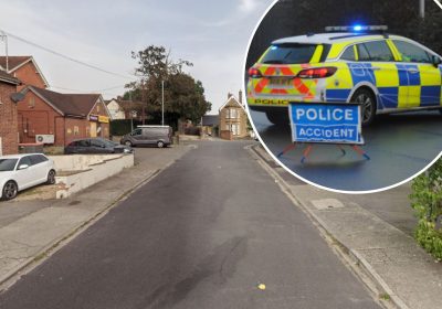 The woman was hit by a car in Christopher Close, Yeovil, police said. Picture: Google