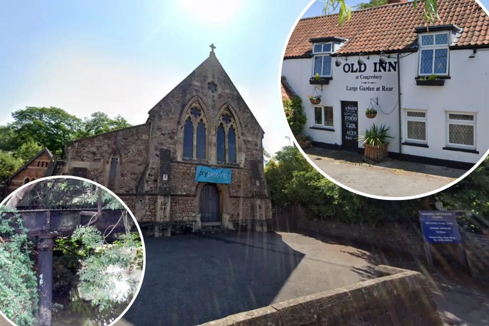 Banwell Methodist Chapel. the Old Inn at Congresbury and a railway bridge in Portishead have been added to the list. Pictures: Google/NSC