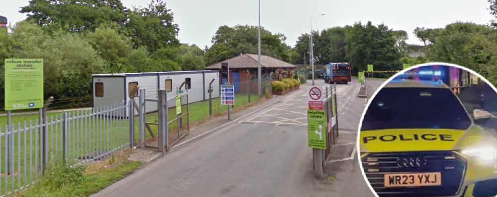 The recycling centre re-opened following its closure earlier today Picture: Google