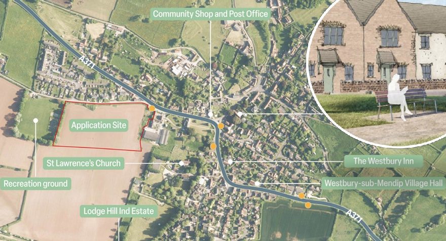A new vehicular access has been proposed by creating a new junction between Roughmoor Lane and the A371 Picture: Lichfields