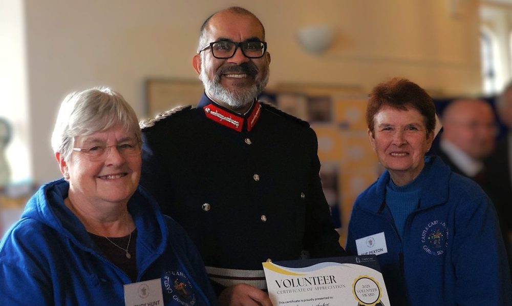 Mr Saddiq and Castle Cary and Ansford Carnival Society Picture: CCTC