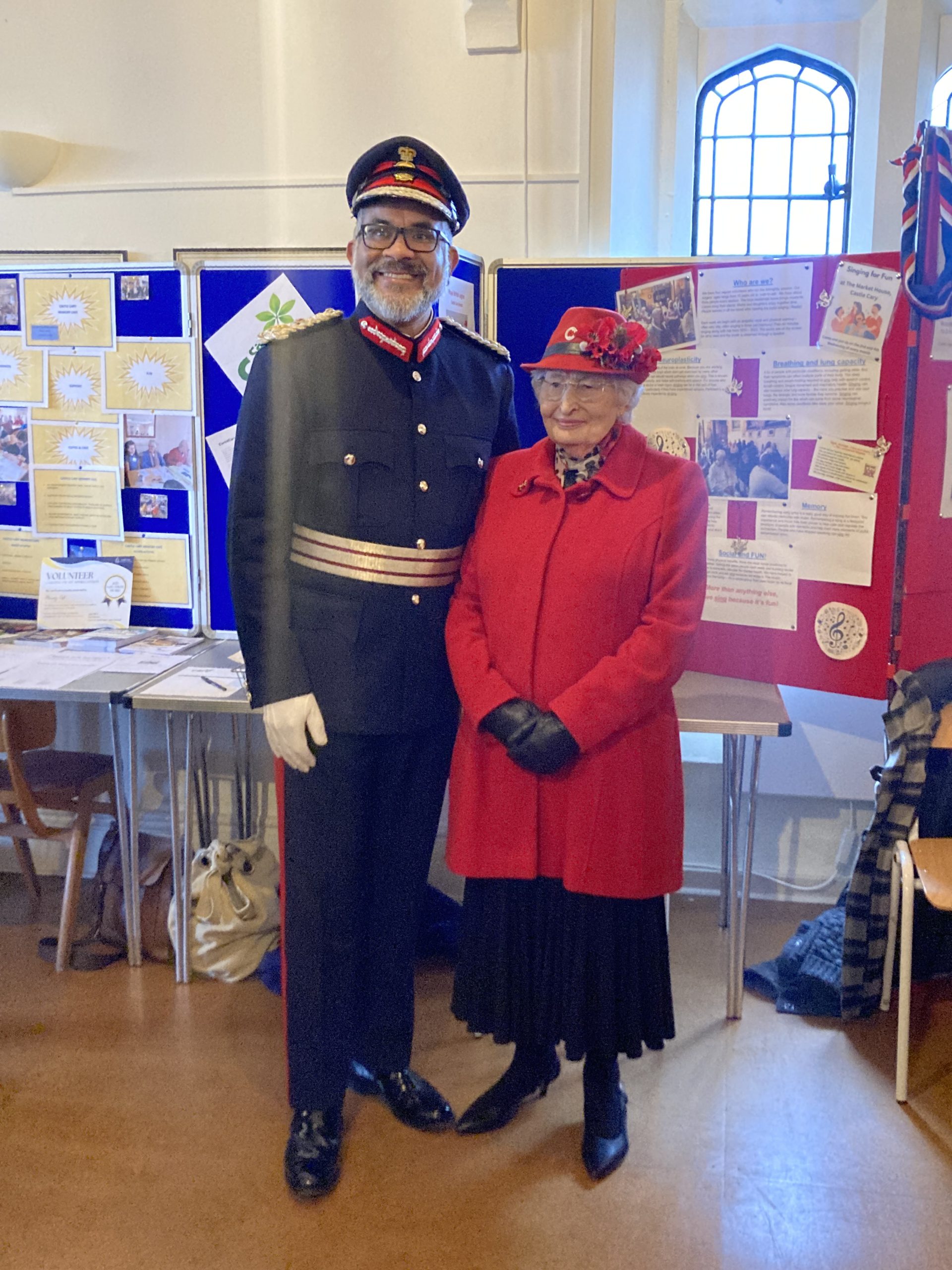 Mr Saddiq with Ann Brittain Picture: CCTC