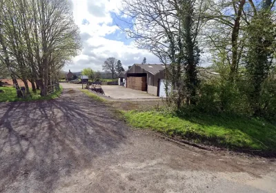 A barn at Adams Hill Farm, near Frome, is set to be converted into a farm shop. Picture: Google