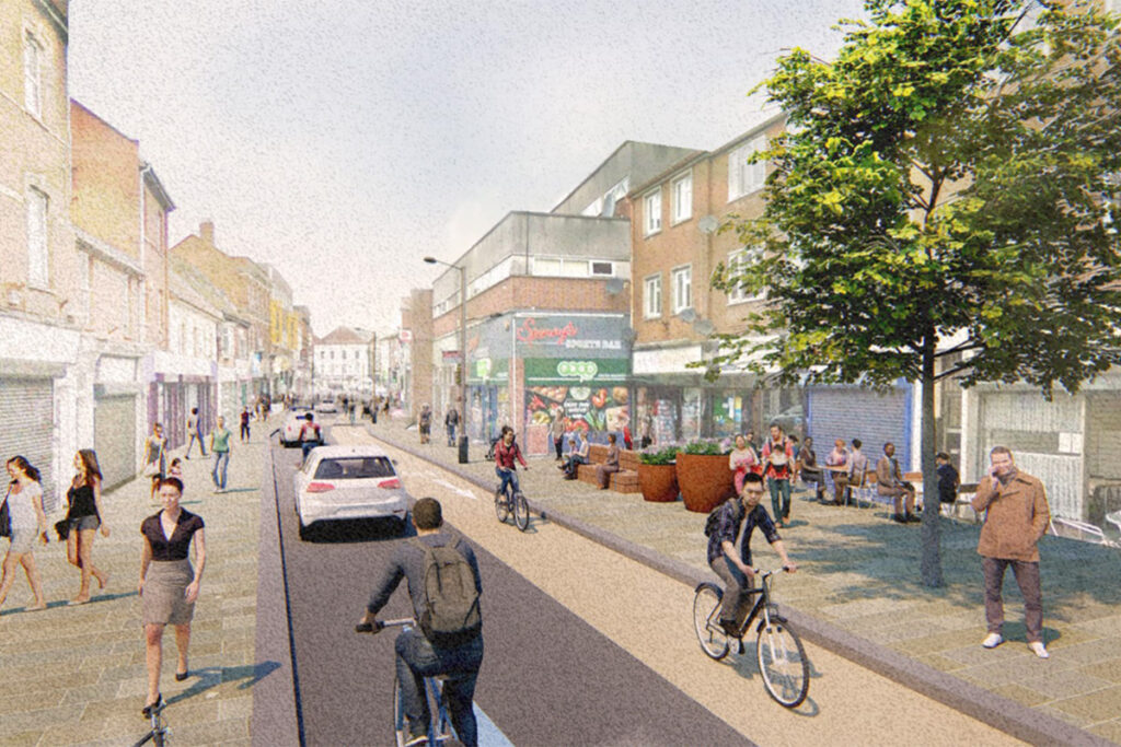 The Celebration Mile project in Bridgwater has caused a lot of disruption on the roads. Picture: Bridgwater Town Deal