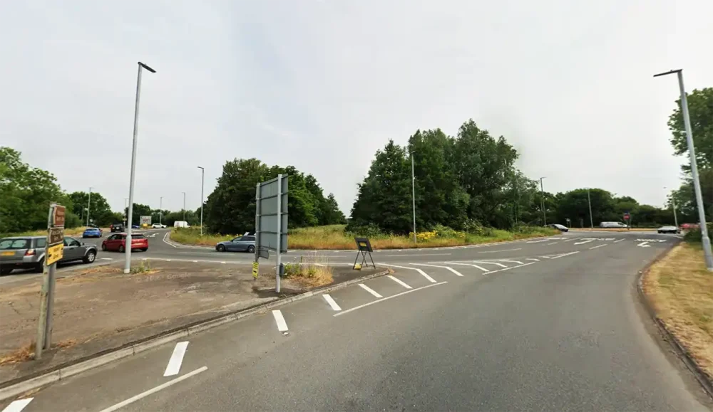 The Edithmead Roundabout, near Burnham, would get a makeover as part of the scheme. Picture: Google