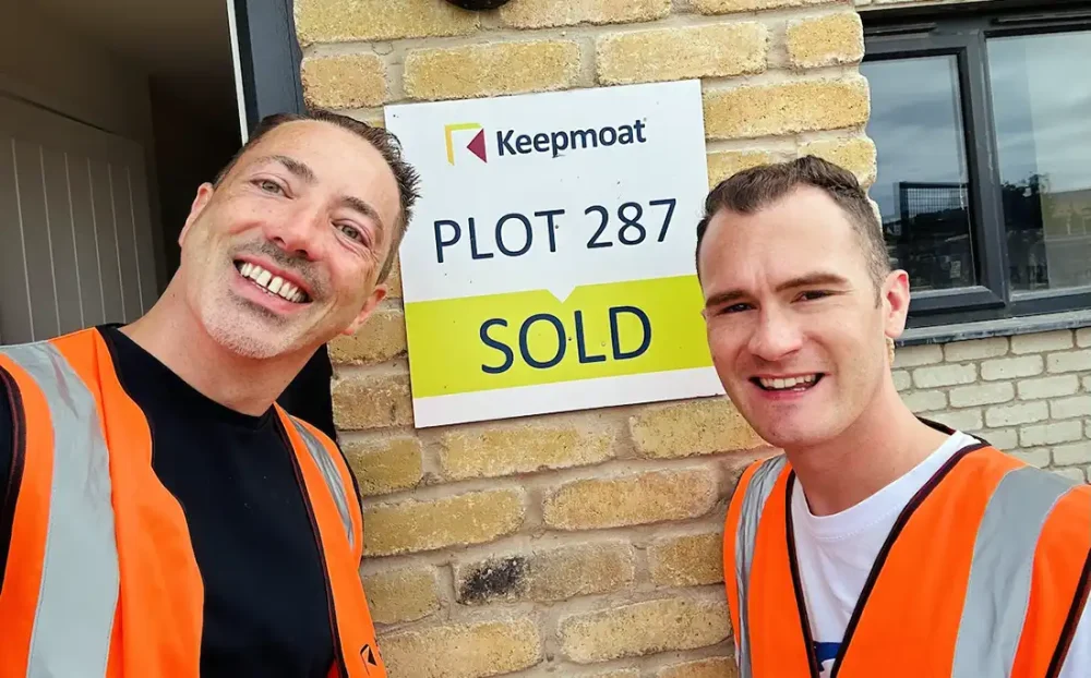 Joe and Robert are thrilled with their energy-efficient home in Weston. Picture: Keepmoat