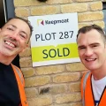 Joe and Robert are thrilled with their energy-efficient home in Weston. Picture: Keepmoat