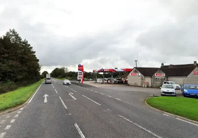 The vehicle was used in a raid at Long Ash Service Station, in Frampton, Dorset. Picture: Google