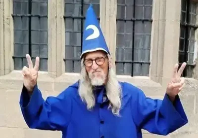 Raymond 'Merlin' Rutter was a popular sight on the streets of Glastonbury