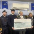 The cheque being presented to the cadets Picture: Naval Solutions Ltd