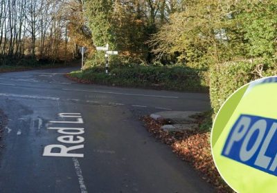 Police say the car crashed on a rural road near Red Lane Picture: Google