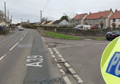 Police say the officer was hit at the junction of Broughton Close and Main Street Picture: Google