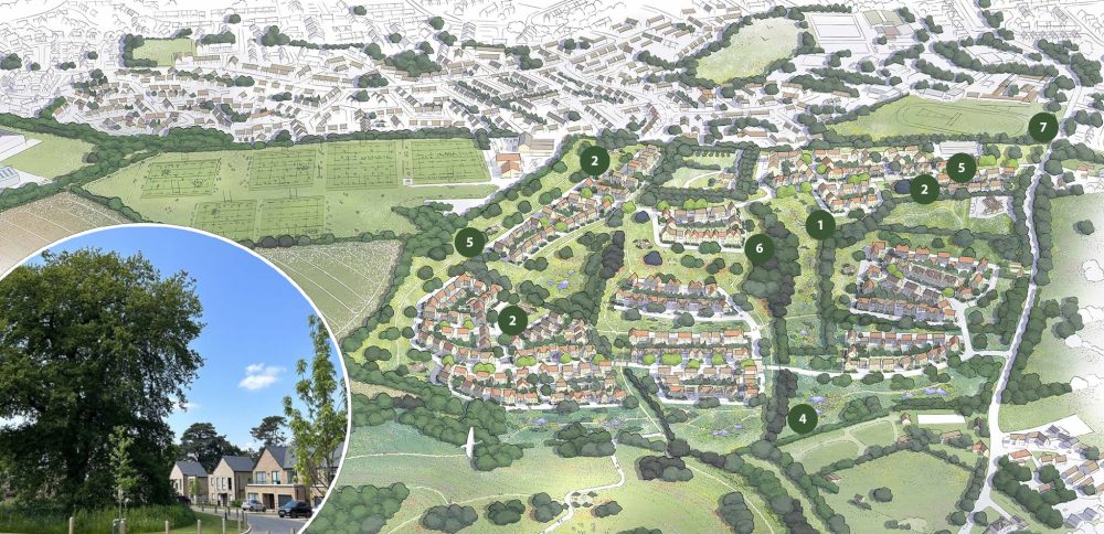 The site would sit to the east of Oldford Hill with Gypsy Lane on its southern border Pictures: Barwood Land