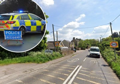 The crash happened on the A362 Vallis Road, near Frome. Picture: Google