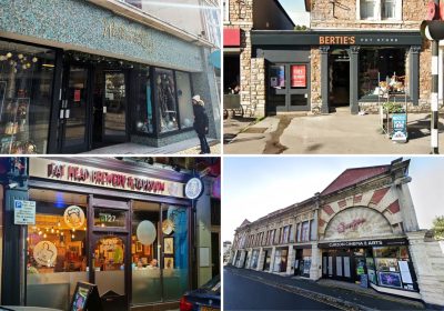 North Somerset businesses benefitting include, from top left; Walker & Ling in Weston, Bertie's in Portishead, Curzon in Clevedon and Fat Head Brewery in Weston