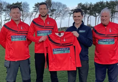 Summerfield Homes has provided new tops at Watchet Town FC