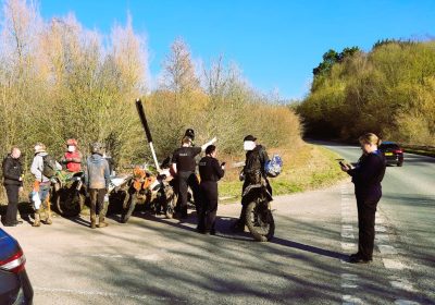 Police said a horse was spooked and the rider fell to the ground Picture: Mendip Neighbourhood Policing Team