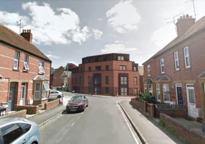 An artist's impression of the planned apartment block in relation to its surroundings: Picture Boon Brown