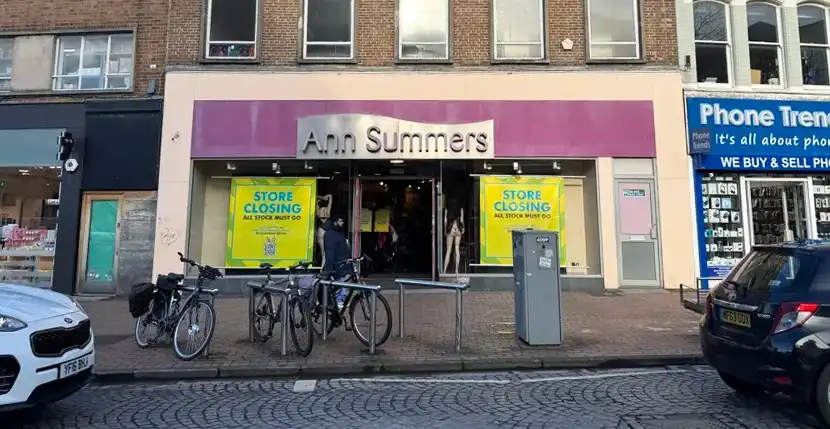 Ann Summers in Taunton closed earlier this month. Picture: Zoopla
