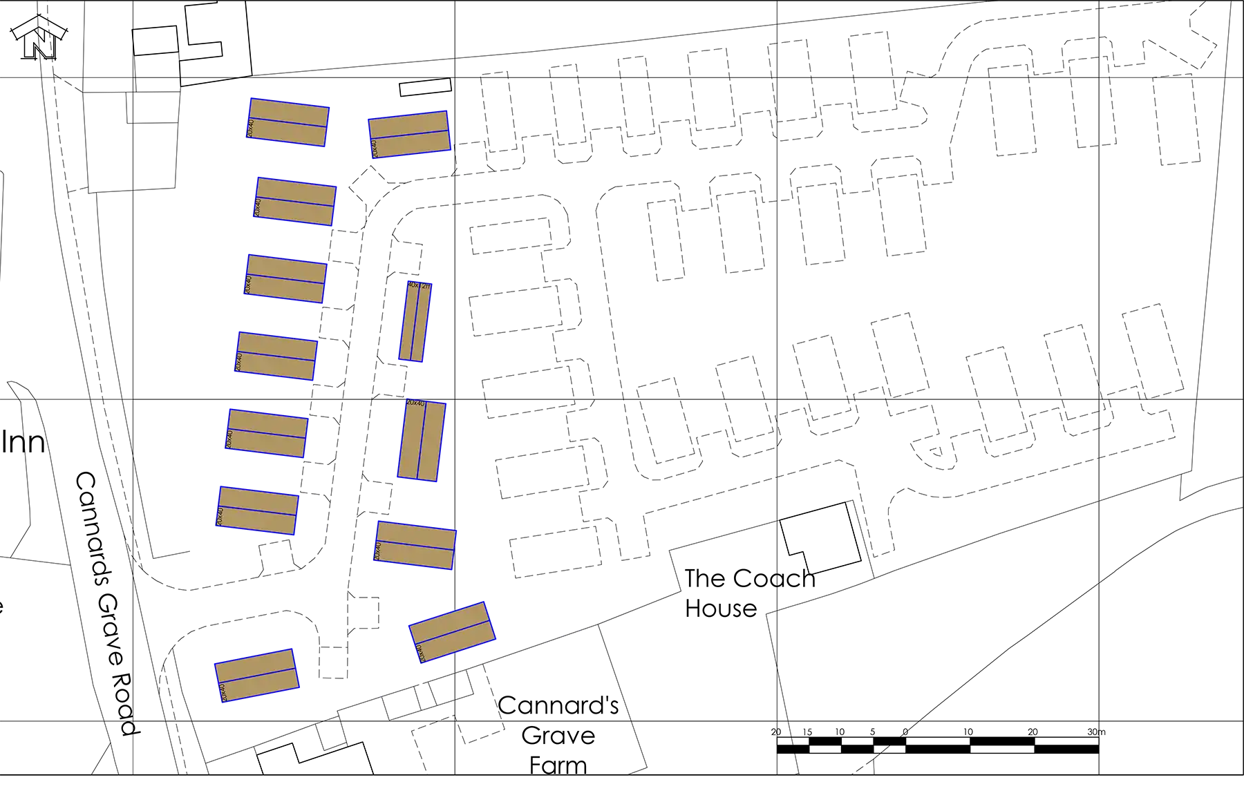 How the new caravan lodges could be installed. Picture: Urban Design Practice/Somerset Council