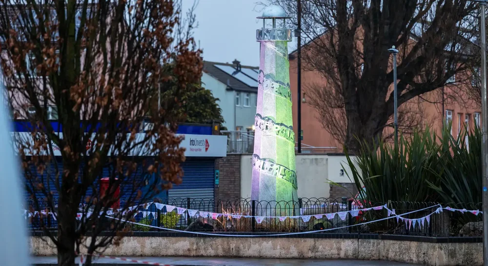 The new Beacon of Hope sculpture in Bournville, Weston