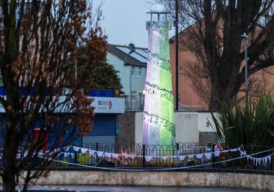 The new Beacon of Hope sculpture in Bournville, Weston
