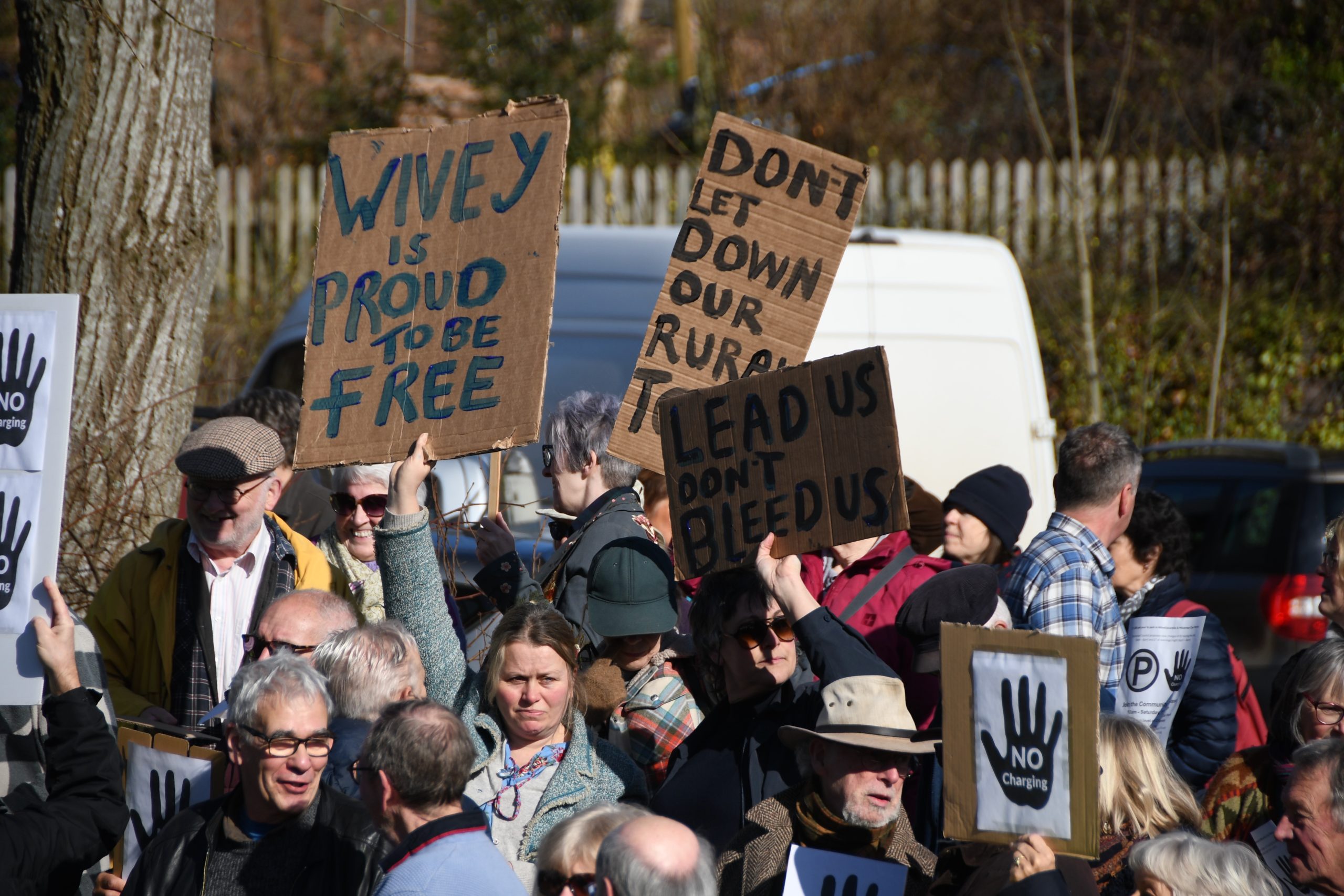 Protestors say the changes would see less shoppers come to Wiveliscombe Picture: Julian Mellor