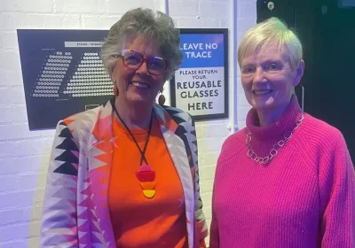 Bake Off star Prue Leith and Val reunited at the Brewhouse