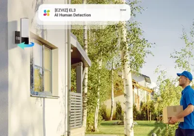 The EZVIZ EL3 can track people as they come into view