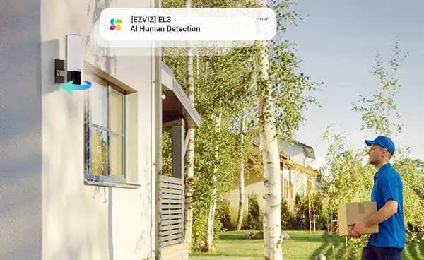 The EZVIZ EL3 can track people as they come into view