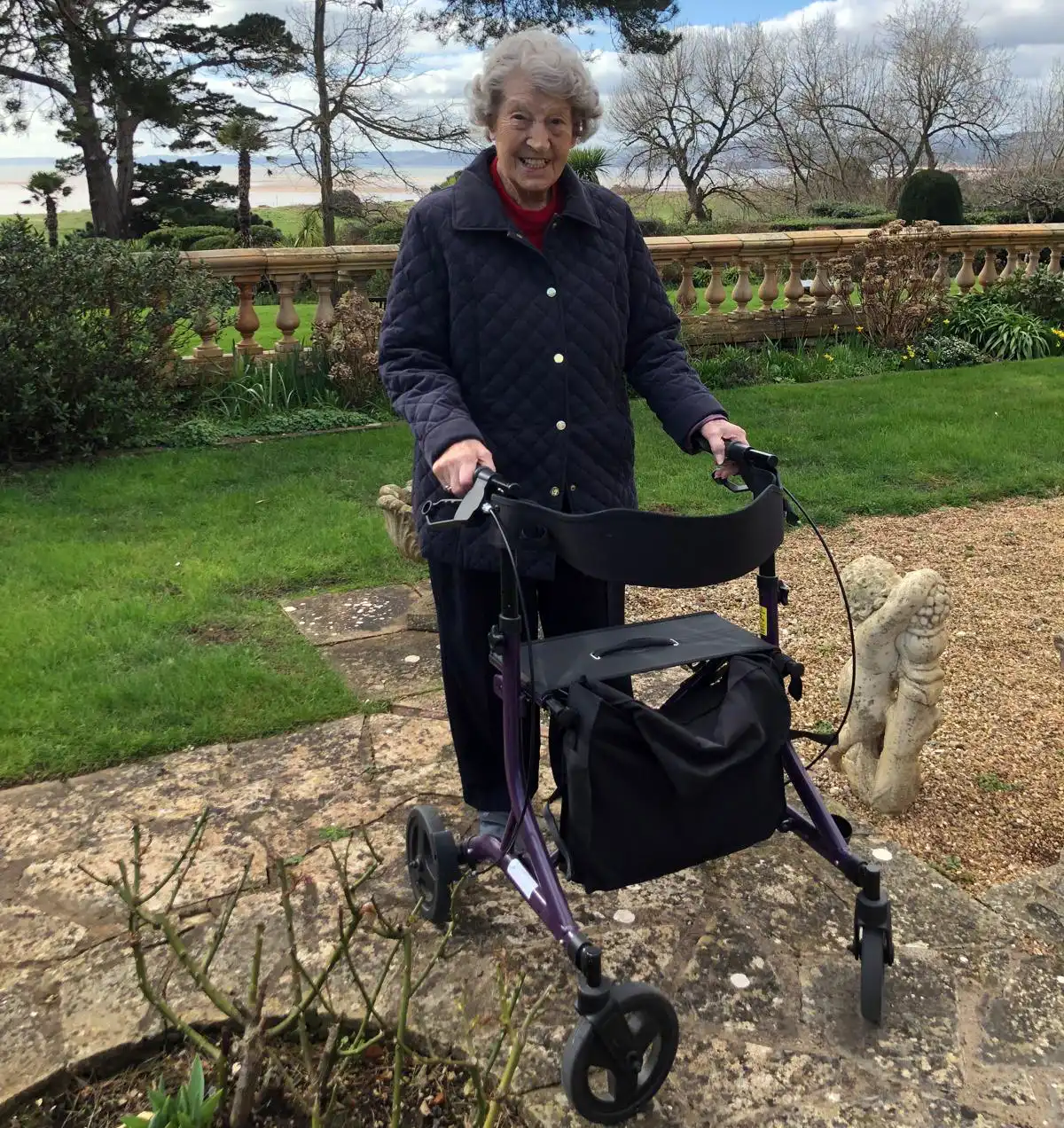 Joy Palfreman is recovering after her hip replacement operation in Taunton