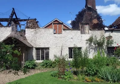 The property was badly damaged by fire in May 2023. Picture: Croft Surveyors/Somerset Council