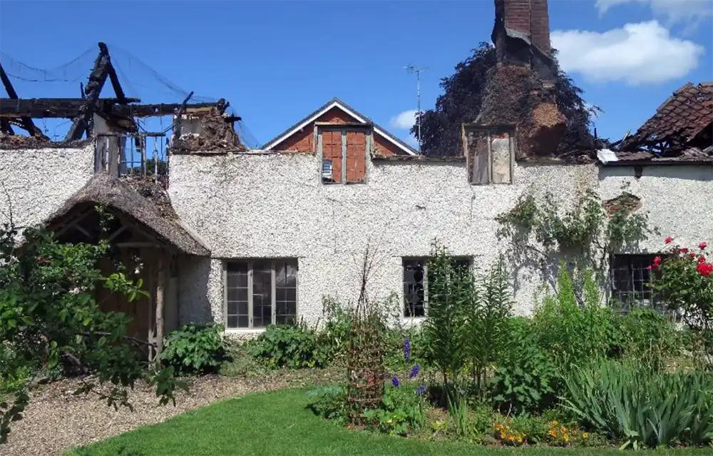 The property was badly damaged by fire in May 2023. Picture: Croft Surveyors/Somerset Council
