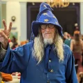 The EDM pays tribute to Ray 'Merlin' Rutter, the Glastonbury wizard. Picture: Normal for Glastonbury