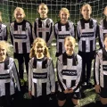 Somerton Youth Football Club U10s girls in their new kit
