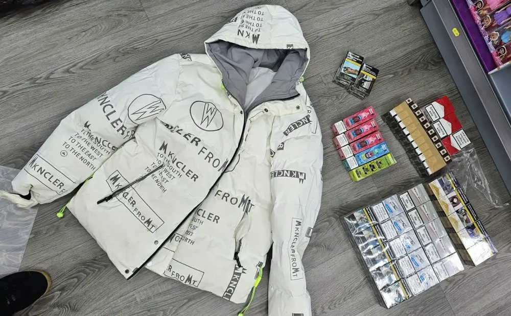 Illegal tobacco, cigarettes and vapes were seized in the operation. Picture: North Somerset Council