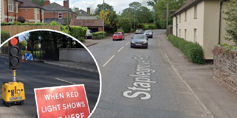 Traffic coming into Taunton will need to follow a marked diversion route, via Silk Mills Road Picture: Google