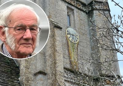 Clock enthusiast Humphrey, 93, maintains the clock in Montacute