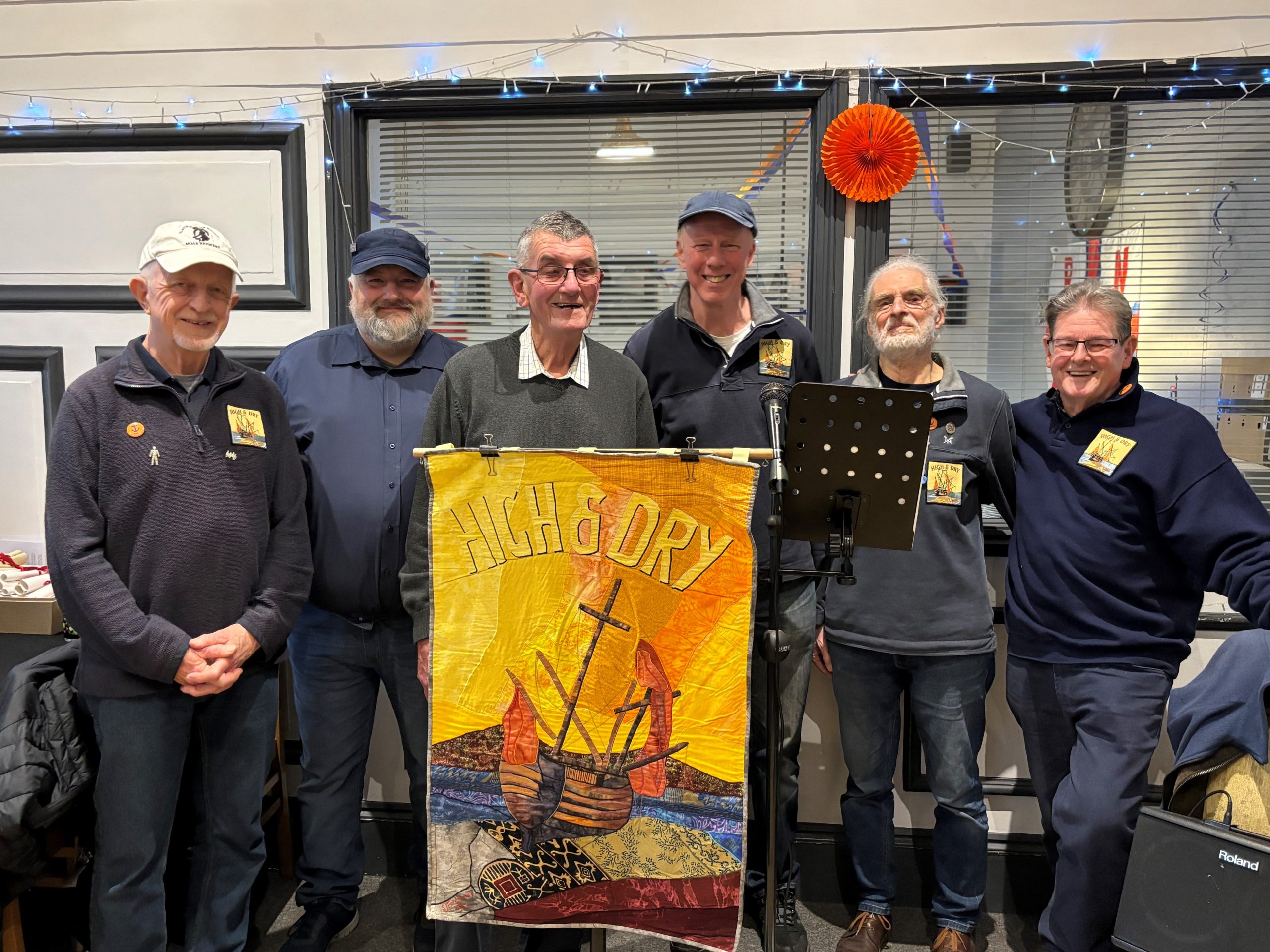 Richard Spindler and the High & Dry Shanty Group Picture: RNLI/Holly Turner