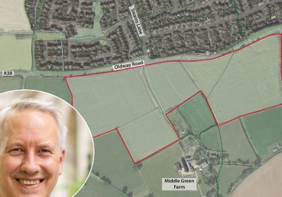 Gideon Amos MP says the A38 should serve as a natural barrier for development Picture: Wellington LVA