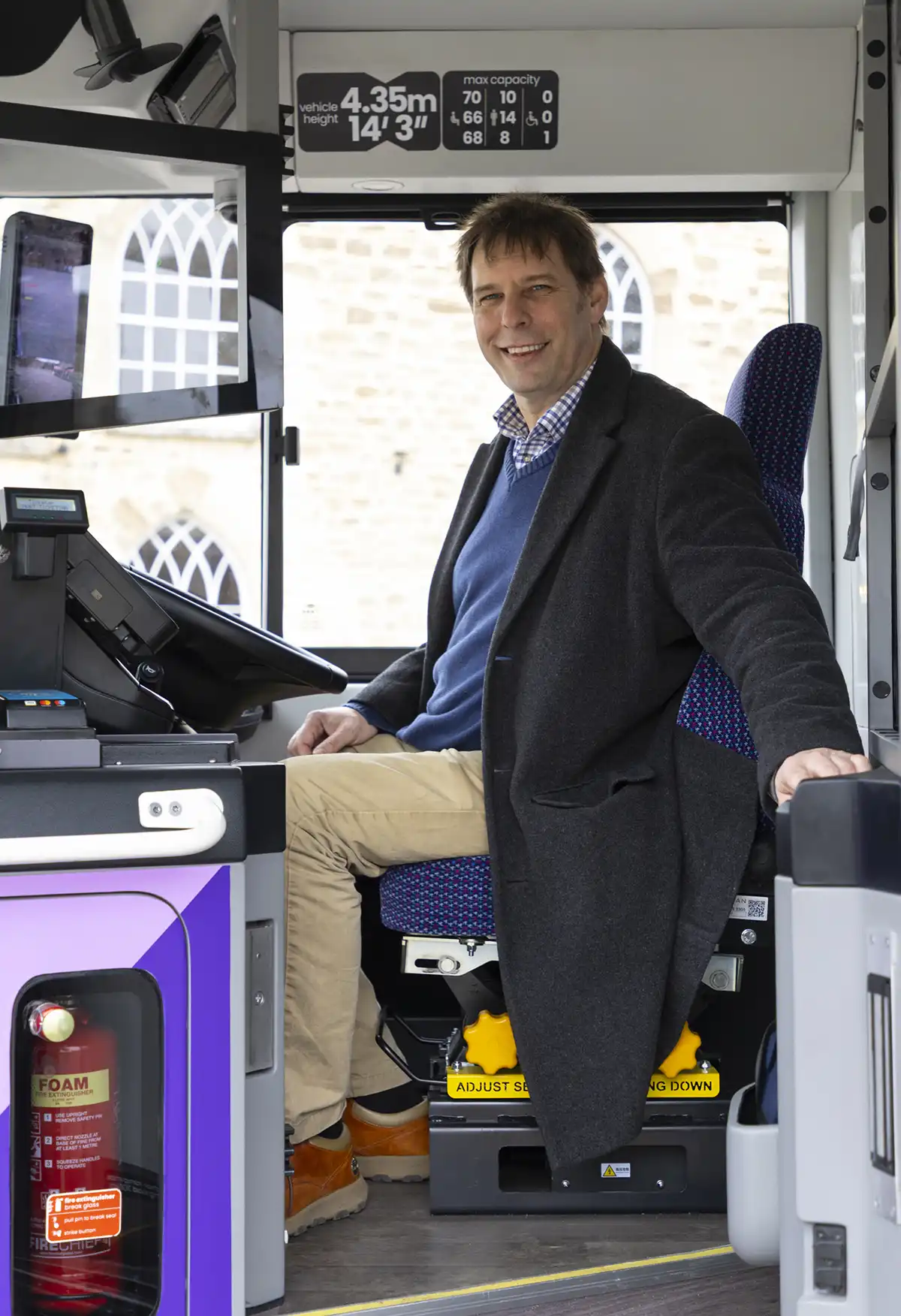 The EV buses have been welcomed in Taunton by Cllr Richard Wilkins. Pictures: First Bus