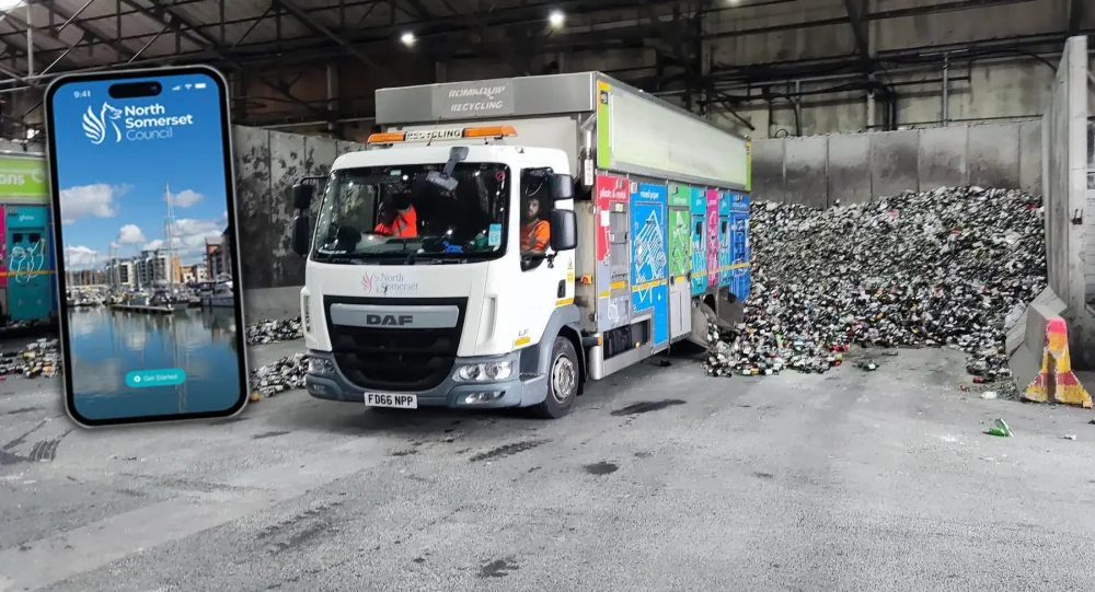 The app details changes to bin and recycling changes in North Somerset