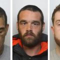 Kyle Nutley, Nathan Smith and Billy Lane have been jailed after an attack in Weston. Pictures: Avon & Somerset Police