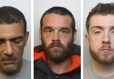 Kyle Nutley, Nathan Smith and Billy Lane have been jailed after an attack in Weston. Pictures: Avon & Somerset Police
