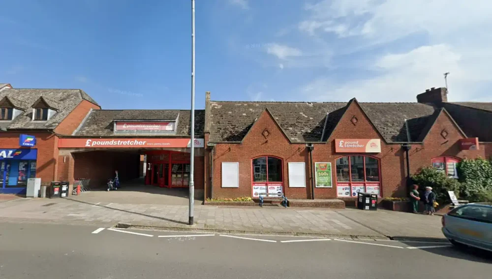 A silver locket was found outside Poundstretcher in Chard. Picture: Google