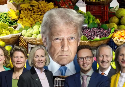 Somerset MPs Anna Sabine, Sarah Dyke, Tessa Munt, Adam Dance, Gideon Amos and Wera Hobhouse are opposing trade policies of Donald Trump