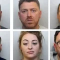 The six - clockwise from top left; Thomas Beasley, Harry Dyer, Rachael Beer, Joel Powis, Courtney Feltham and Devon Feltham - have been jailed for a total of more than 60 years. Picture: Avon & Somerset Police