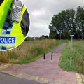 The man indecently exposed himself on a cycle path near Chard Recycling Centre, police said. Picture: Google