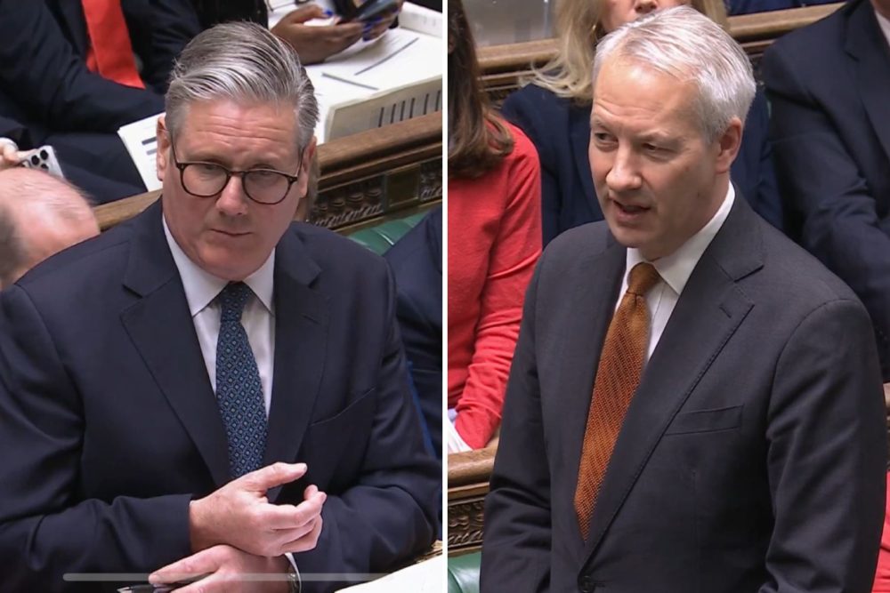 Taunton MP Gideon Amos, right, confrnted the Prime Minister over the inquiry. Pictures: Parliament TV